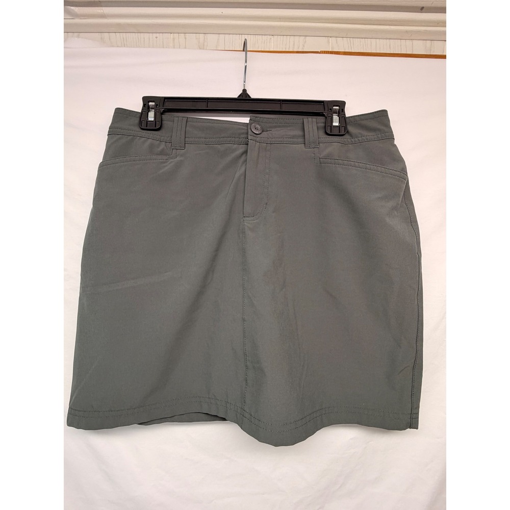 Eddie Bauer Adventurer 2.0 Skort Womens 6 Gray Hiking Travel Active Skort